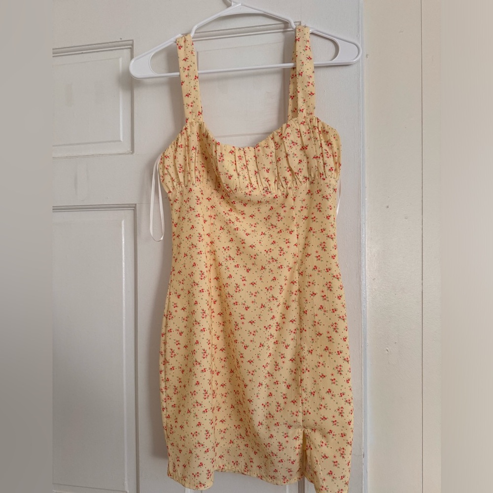 Princess Polly yellow summer dress